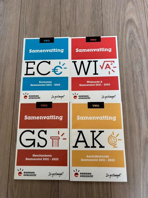 Examen overzicht bundels VWO 2021-2022, Boeken, Schoolboeken, Zo goed als nieuw, Aardrijkskunde, VWO, Ophalen of Verzenden