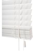 NIEUW! houten jaloezie 50 mm wit, Ophalen, 100 tot 150 cm, 200 cm of meer, Wit