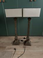 T.e.a.b. 2 tafellampen, Huis en Inrichting, Lampen | Tafellampen, Ophalen, Gebruikt, Metaal, 75 cm of meer