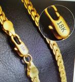 18kr. gold plated gouden ketting 55cm, Ophalen of Verzenden, Nieuw, Goud, Goud