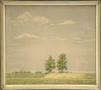 115. Litho Edgar Fernhout, landschap met bomen, Antiek en Kunst, Ophalen of Verzenden