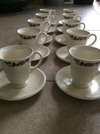 Wedgwood Edme Briar Rose koffiekop met schotel 10 delig, Ophalen of Verzenden
