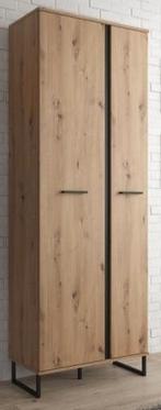 Handige smalle houten kledingkast, halkast, Huis en Inrichting, Ophalen, Zo goed als nieuw, 25 tot 50 cm, 150 tot 200 cm