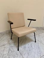 Vintage Gispen 1401 design fauteuil, Huis en Inrichting, Fauteuils, Ophalen, Gebruikt, Minder dan 75 cm, Metaal