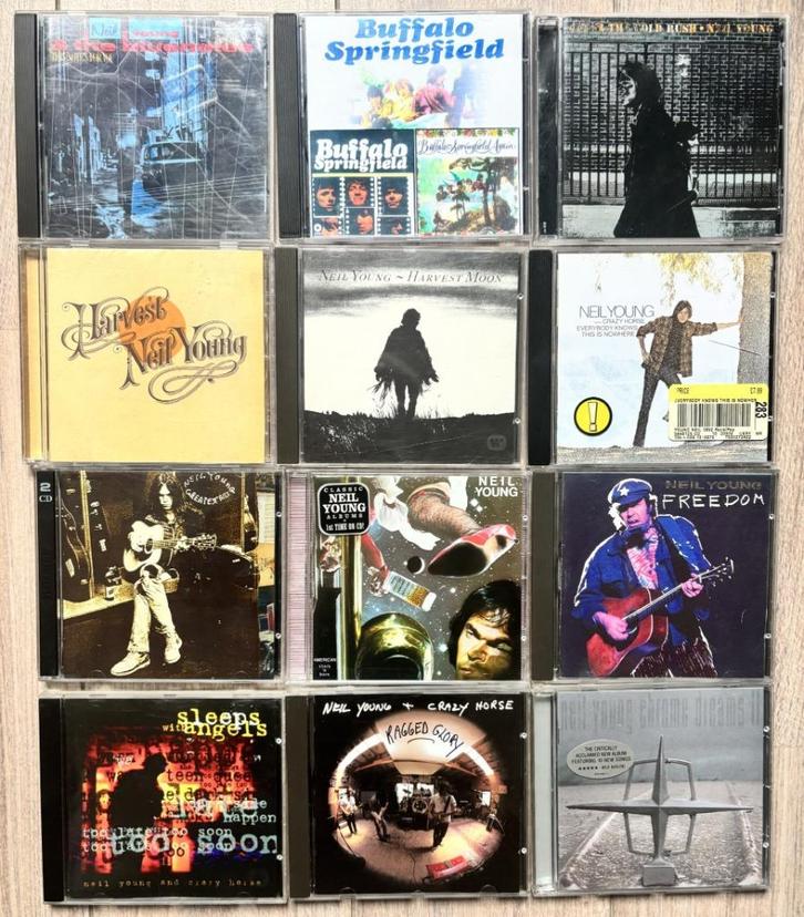 12x Neil Young/ Buffelo Springfield CD Collectie, Cd's en Dvd's, Cd's | Rock, Zo goed als nieuw, Poprock, Ophalen of Verzenden