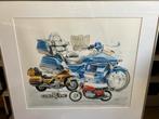 Zeefdruk Goldwings, Antiek en Kunst, Ophalen of Verzenden