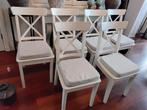 6 witte ikea ingolf eetkamerstoelen gebruikte staat met kuss, Huis en Inrichting, Stoelen, Ophalen, Gebruikt, Wit, Vijf, Zes of meer stoelen
