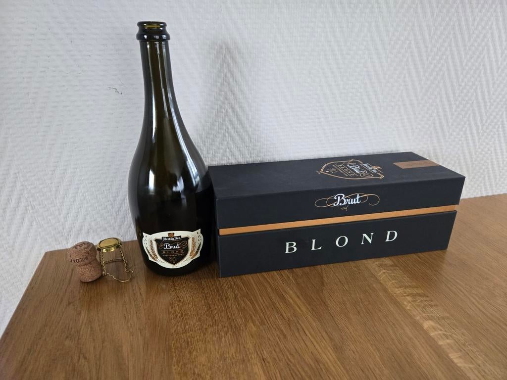 Hertog Jan Brut Blond 2024 fles met kurk en doos, Ophalen of Verzenden