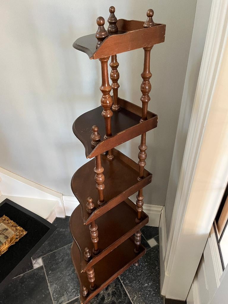 houten etagere plantentafel, Huis en Inrichting, Woonaccessoires | Etagères, Ophalen of Verzenden, Gebruikt