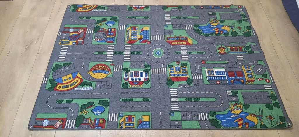 Speelkleed / autokleed met wegen – kinderkamer, Ophalen of Verzenden, Gebruikt