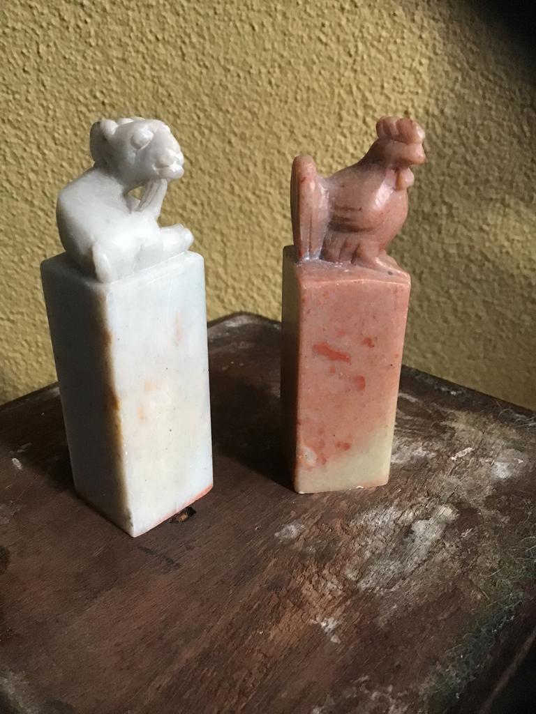 Oude lakstempels China, Antiek en Kunst, Ophalen of Verzenden