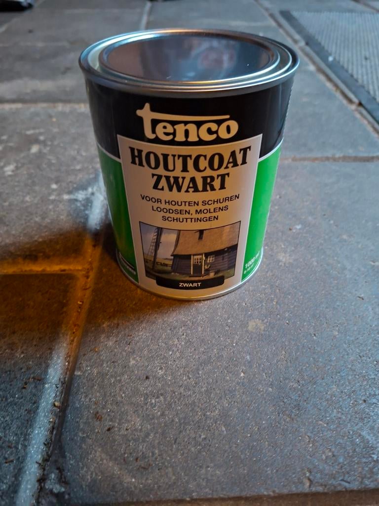 Tenco Houtcoat Zwart - Bescherming voor Houten Oppervlakken, Zwart, Nieuw, Ophalen of Verzenden, Verf