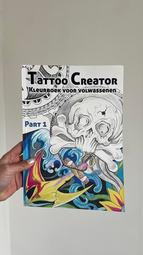 Tattoo Creator Kleurboek voor volwassenen, Ophalen of Verzenden, Gelezen, Tekenen en Schilderen