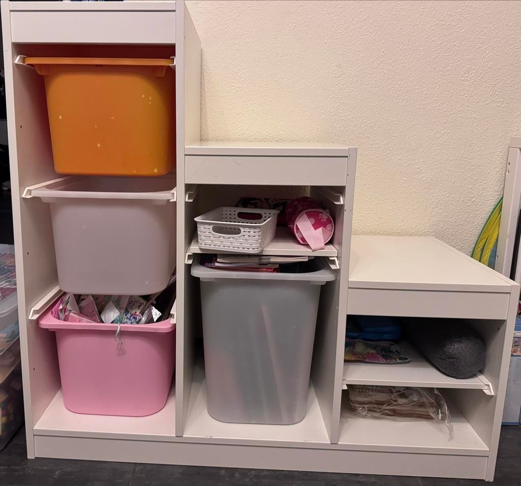 Ikea kast met bakjes en plankjes, Ophalen, Gebruikt