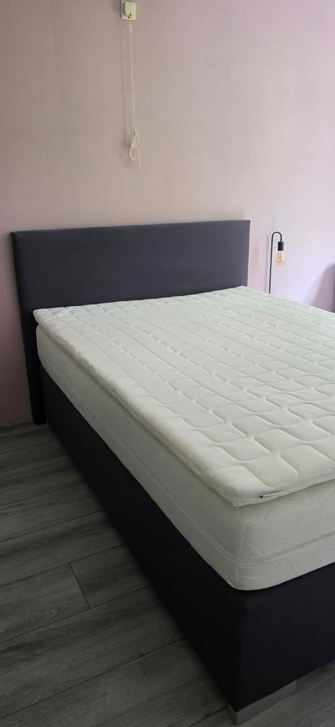 Boxspring 140200, Huis en Inrichting, Slaapkamer | Boxsprings, Ophalen, Gebruikt, Tweepersoons, 140 cm