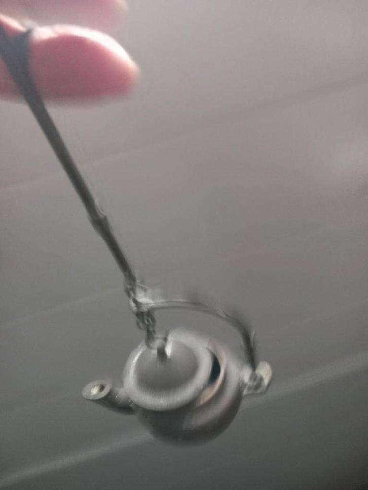 Prachtig klein koperen theepotje compleet, Antiek en Kunst, Antiek | Koper en Brons, Ophalen of Verzenden