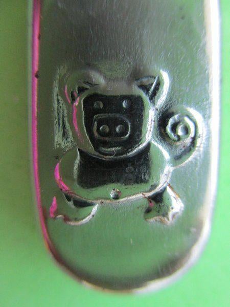 (KB5174) Kinderbestek Varken mes, Ophalen of Verzenden, Gebruikt