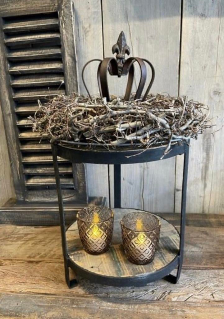 2 laags ronde etagere, Ophalen of Verzenden, Nieuw