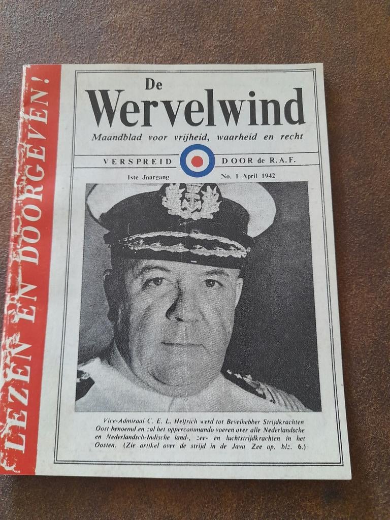 De Wervelwind - Maandblad door de R.A.F. - 1 april 1942, Ophalen of Verzenden, Gelezen, Overige typen