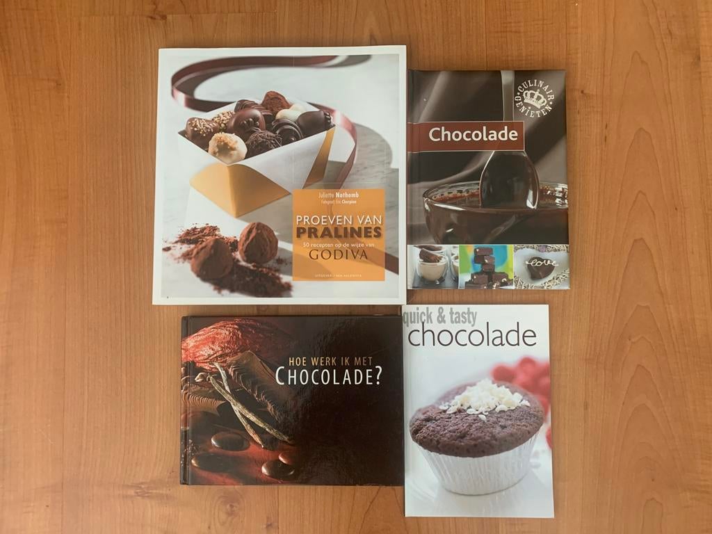 Chocolade bonbons taarten praline pralines boeken, Boeken, Ophalen of Verzenden, Zo goed als nieuw, Nederland en België, Taart, Gebak en Desserts