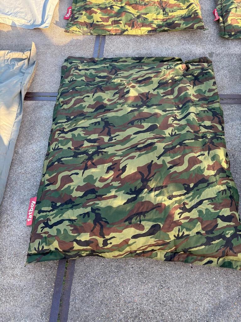 Fatboy zitzakken camouflage, Huis en Inrichting, Zitzakken, Ophalen, Gebruikt, Groen, Zitzak