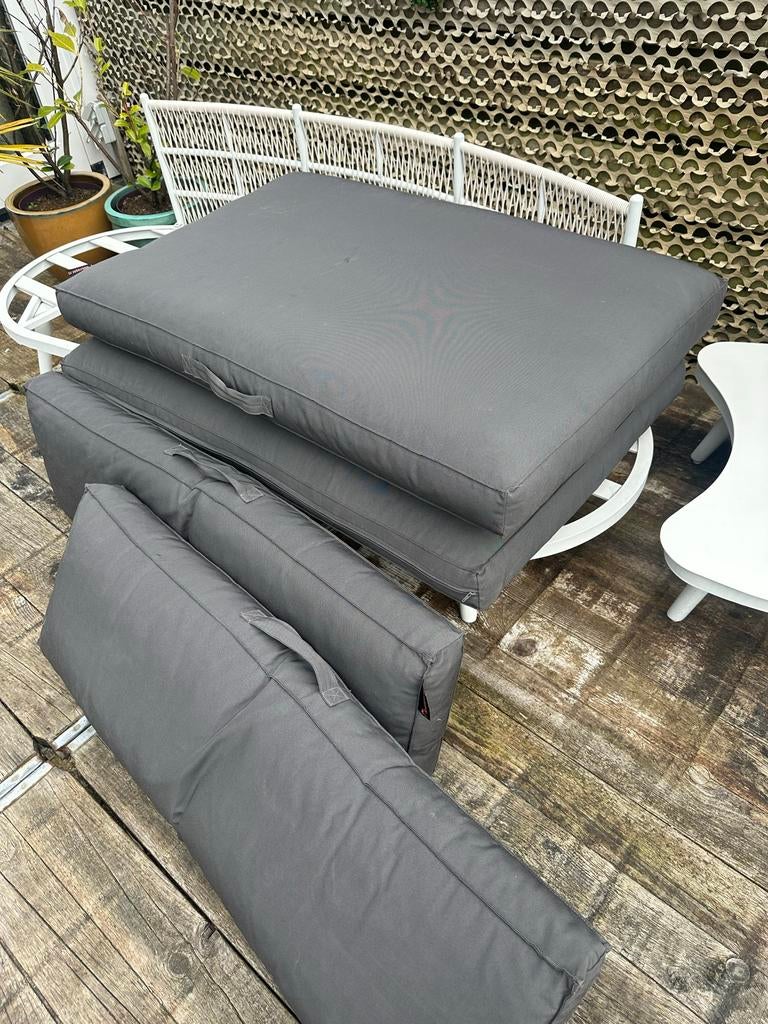 Antraciet palletkussens, 2 sets, Ophalen, Gebruikt