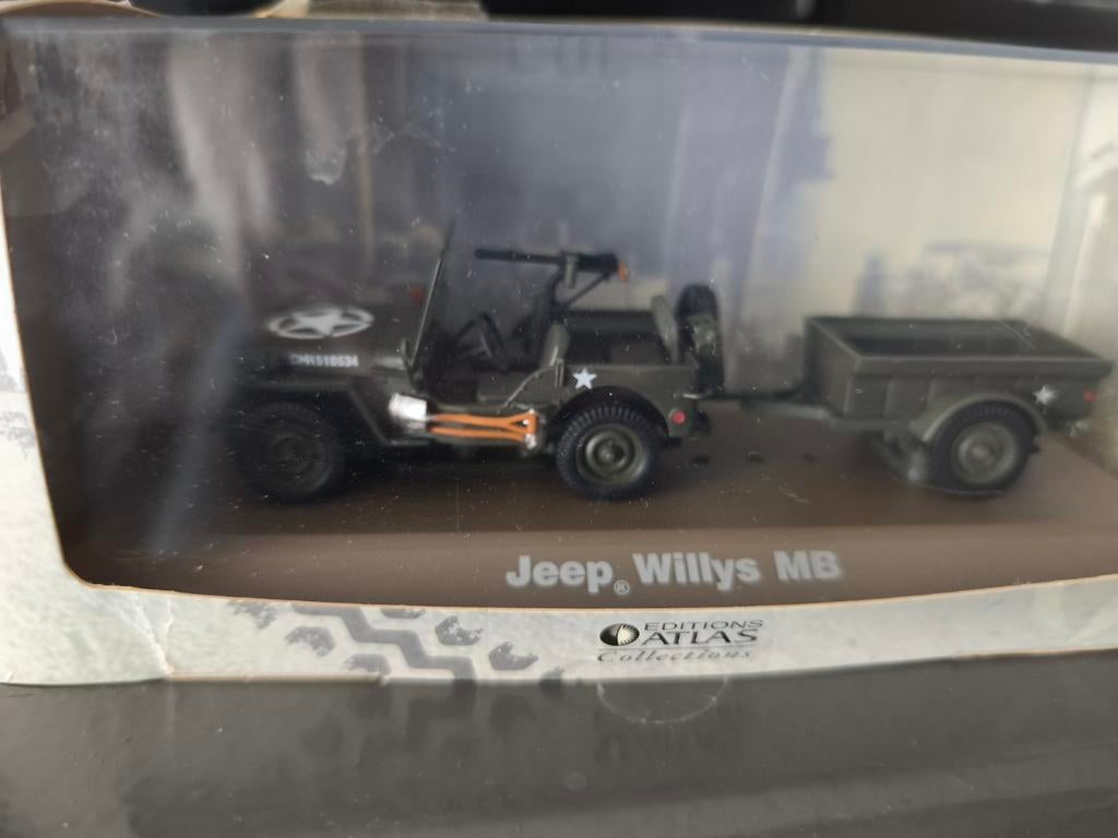 Twee militaire voertuigen - Jeep Willys MB & GMC CCKW 353, Overige merken, 1:50 of kleiner, Auto, Nieuw