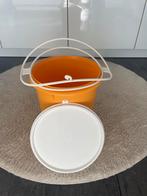 Tupperware wasemmer met handvat en deksel - Zomerse variant, Huis en Inrichting, Ophalen of Verzenden, Zo goed als nieuw, Oranje