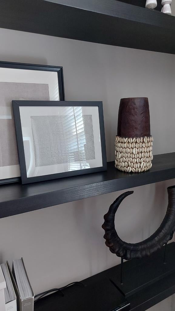 Decoratieve vaas met schelpen, Huis en Inrichting, Woonaccessoires | Vazen, Ophalen of Verzenden