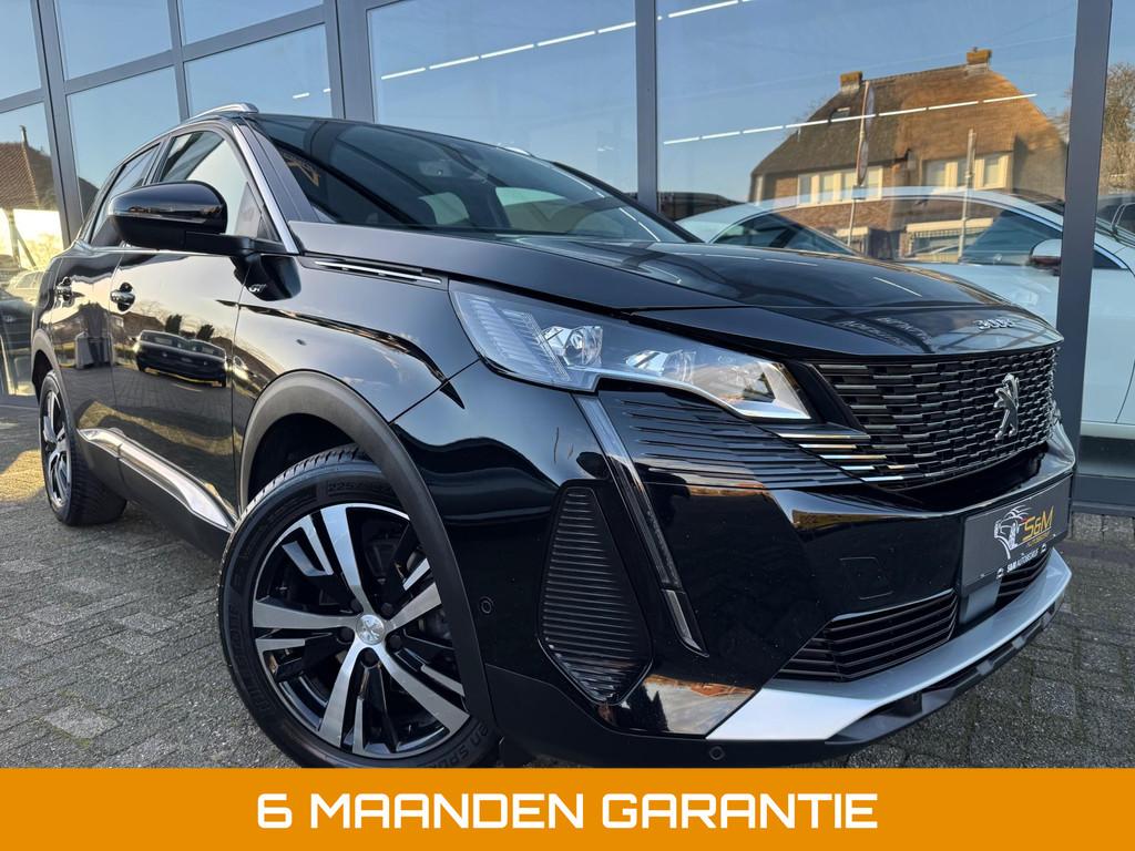 Peugeot 3008 1.2 PureTech GT LINE, Auto's, Gebruikt, Zwart, Bedrijf, 690 kg