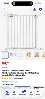 Go living traphekje wit 75-103 cm, Nieuw, 100 tot 115 cm, Ophalen of Verzenden, Klemhekje