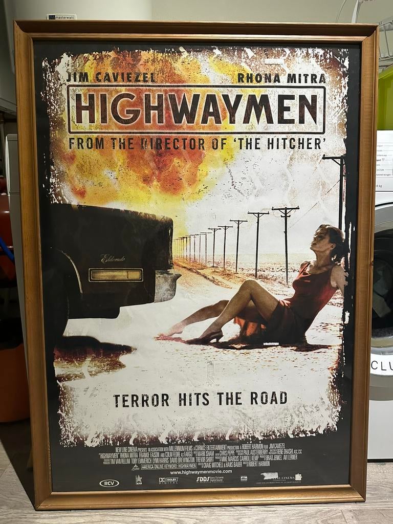Originele filmposter Highwaymen terror hits the road, Ophalen, Rechthoekig Staand, Met lijst, Deurposter of groter