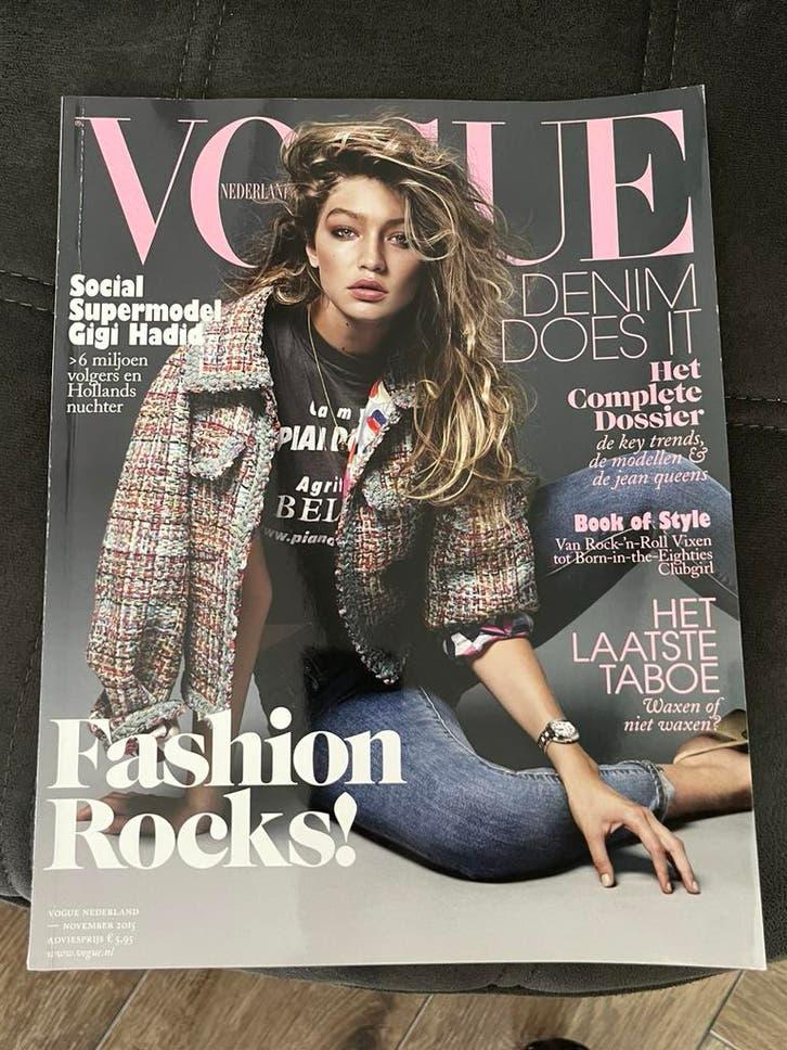 Vogue Nederland Gigi Hadid zeldzaam!, Ophalen of Verzenden, Gelezen