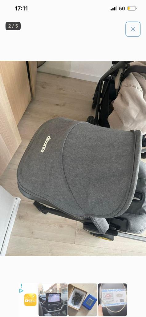 Doona kinderwagen/ autostoel met isofix, Kinderen en Baby's, Kinderwagens en Combinaties, Ophalen of Verzenden, Zo goed als nieuw