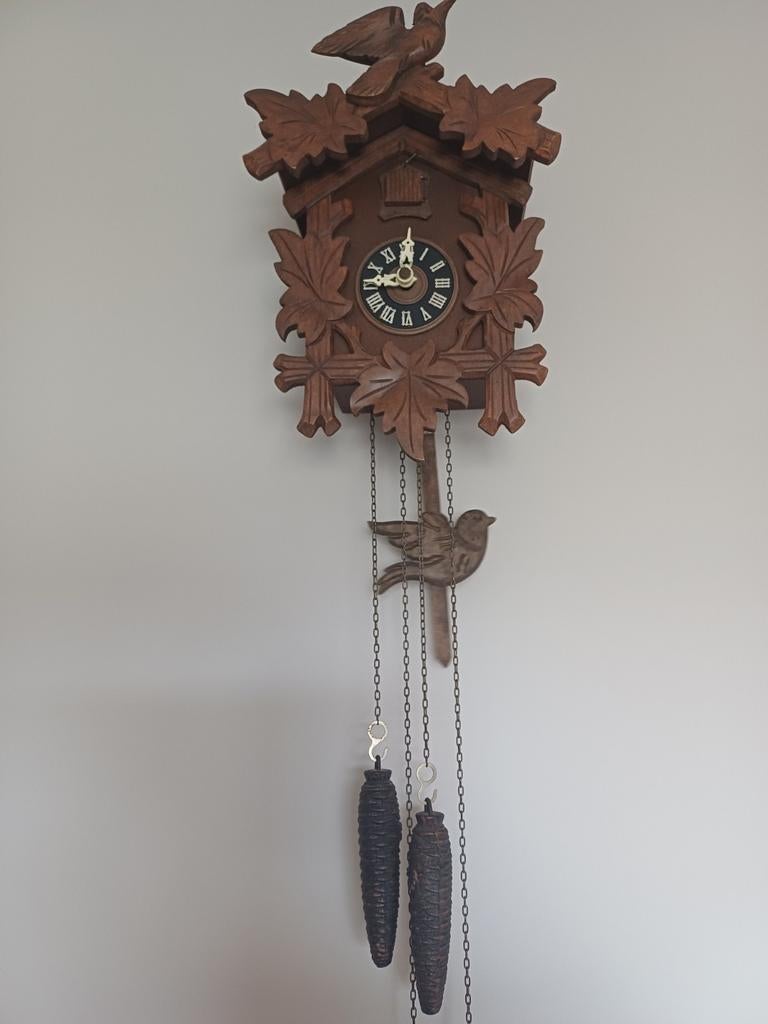 Koekoeksklokje loopt en koekoek goed., Ophalen of Verzenden, Zo goed als nieuw, Wandklok