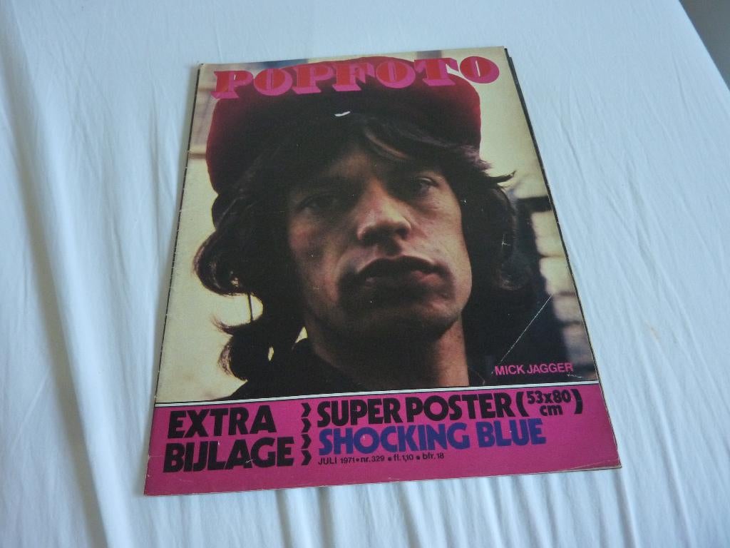 POPFOTO 1971-STONES-SHOCKING BLUE-CAT STEVENS-CATS-CLIFF, Verzamelen, Verzenden, 1960 tot 1980, Tijdschrift