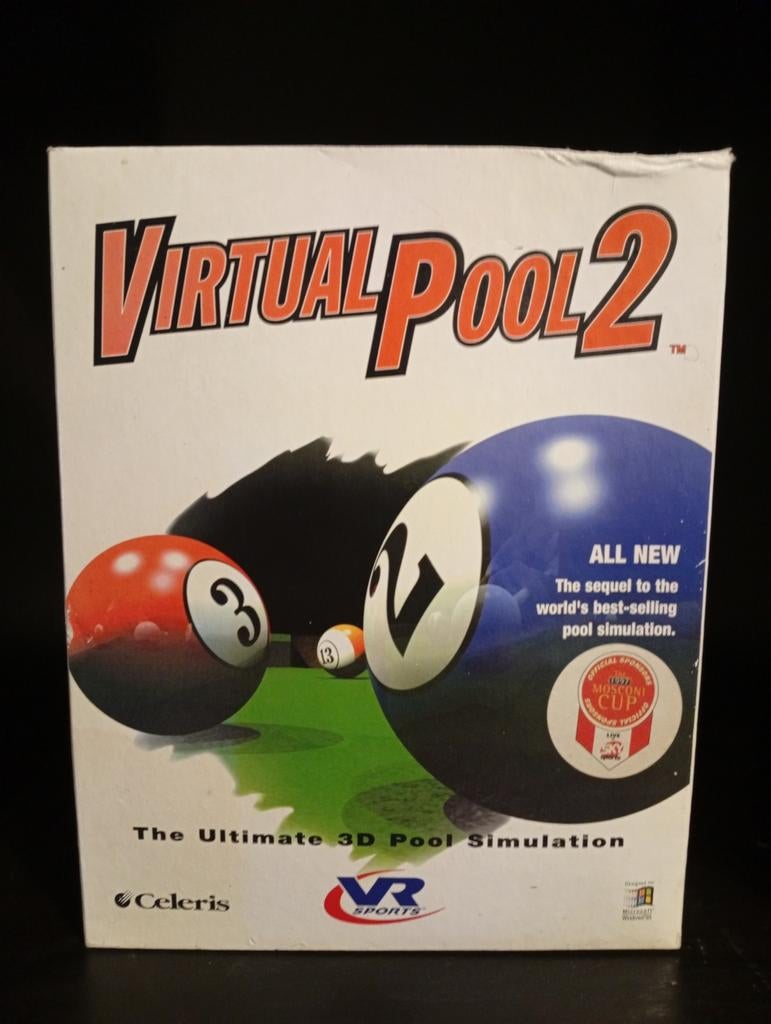 Virtual Pool 2 - De Ultieme 3D Pool Simulatie PC CD-ROM, Gebruikt, 1 speler, Ophalen of Verzenden, Vanaf 3 jaar