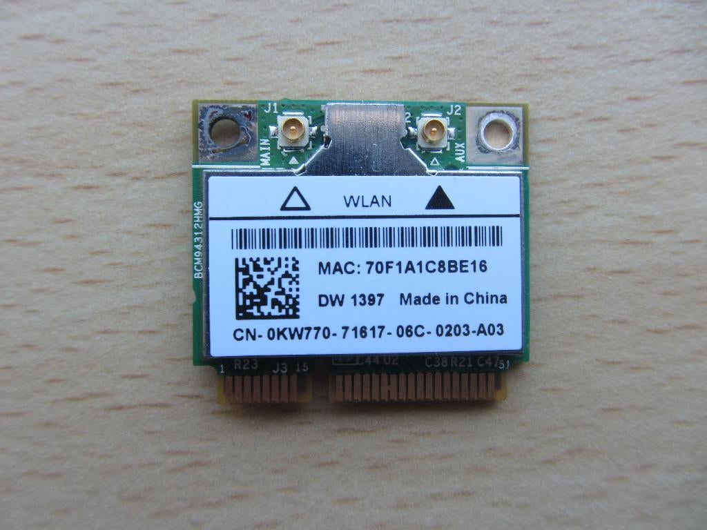 Dell Wireless PCI Express Mini Network Adapter, Computers en Software, Ophalen of Verzenden, Zo goed als nieuw, Dell