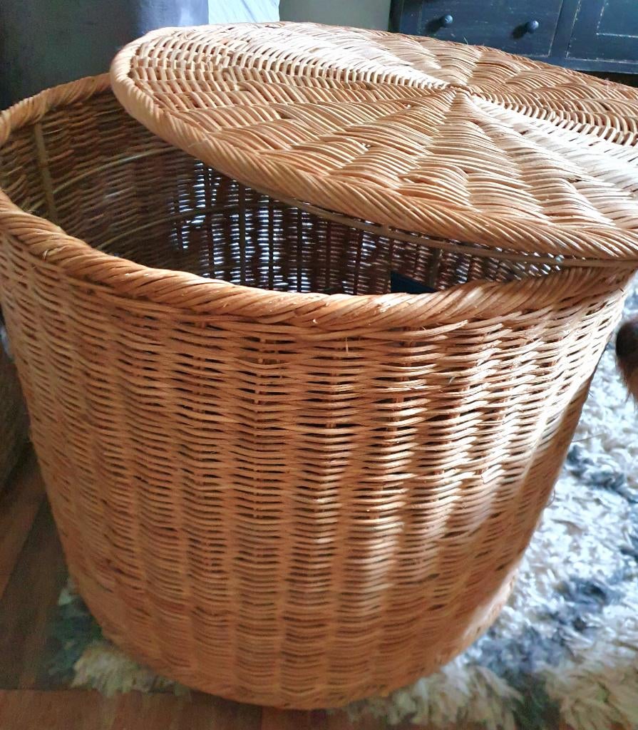 Rieten mand tolkning ikea, Huis en Inrichting, Woonaccessoires | Overige, Zo goed als nieuw, Ophalen