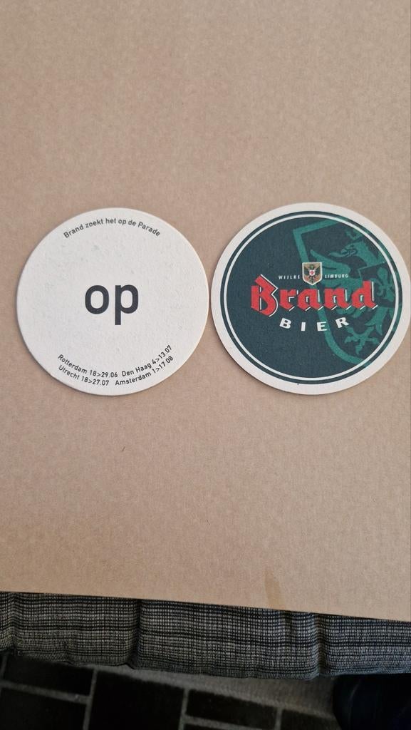 Bierviltje Brand, Ophalen of Verzenden, Viltje(s)