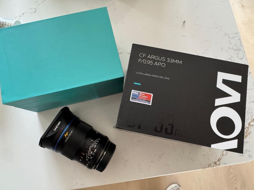 Laowa 33mm argus apo 0.95 F/0.95 Fujifilm - Fuji X, Ophalen of Verzenden, Zo goed als nieuw, Telelens