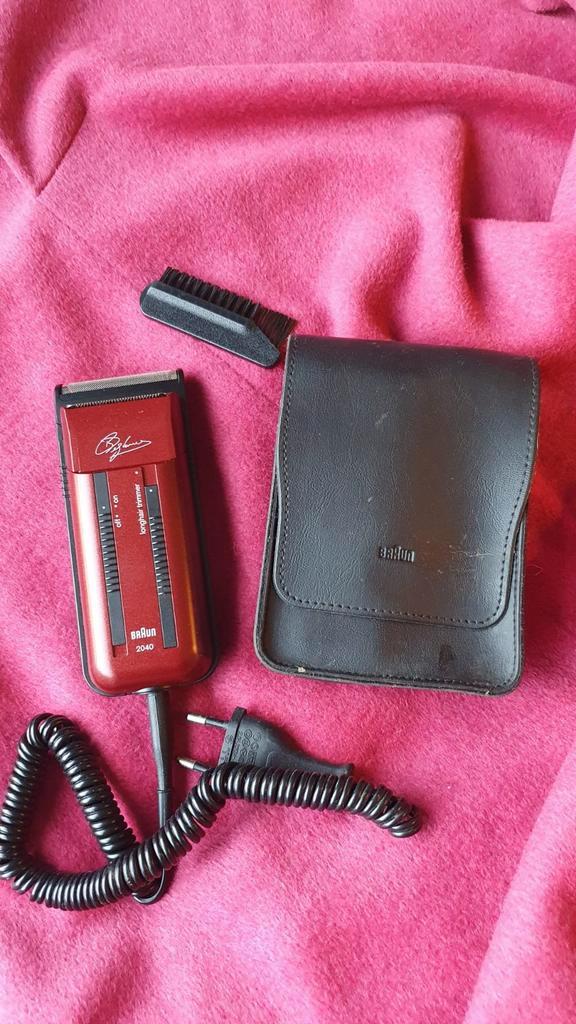 Braun 2040 scheerapparaat - Vintage met etui en borstel, Witgoed en Apparatuur, Persoonlijke-verzorgingsapparatuur, Ophalen of Verzenden