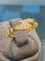 14k Gouden Armband met Zirkonia, Ophalen, Nieuw, 17 tot 18, Met edelsteen