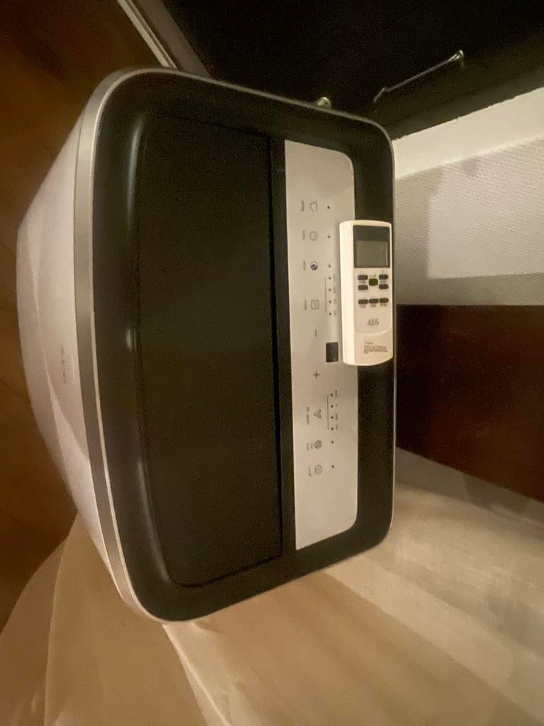 AEG Mobiele Airco met Afstandsbediening, Witgoed en Apparatuur, Airco's, Gebruikt, Minder dan 60 m³, 3 snelheden of meer, Ophalen of Verzenden