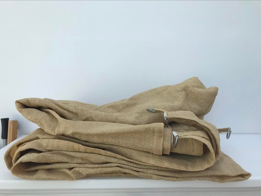 Nieuw Schaduwdoek stevige kwaliteit vierkant 3 m x 3,5 meter, Tuin en Terras, Zonneschermen, 150 tot 300 cm, Ophalen of Verzenden