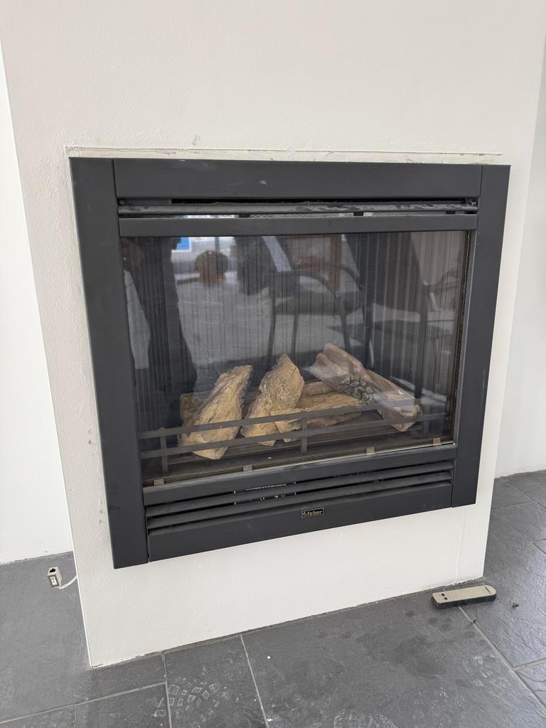 Faber Spectra AB Maxitrol Inbouw Gashaard met Afstandsbedien, Ophalen, Zo goed als nieuw, Inbouwhaard, Gashaard