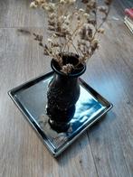 Onderbord met vaasje, Ophalen of Verzenden, Glas of Kopje