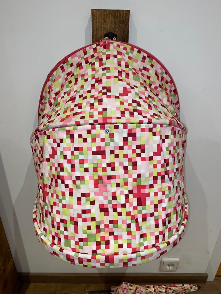 Stokke Xplory Summerkit Bekleding Set Pink Pixel, Ophalen of Verzenden, Zo goed als nieuw, Zonnekap, Info@dekoningkinderwagens.nl