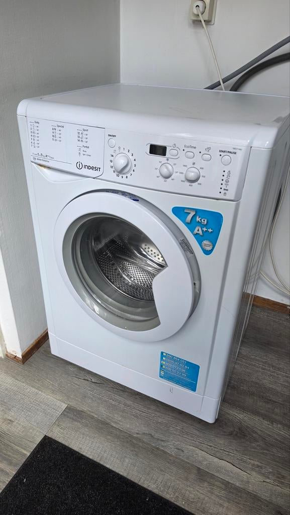 Indesit wasmachine te koop, Ophalen, Gebruikt, Bovenlader, 85 tot 90 cm