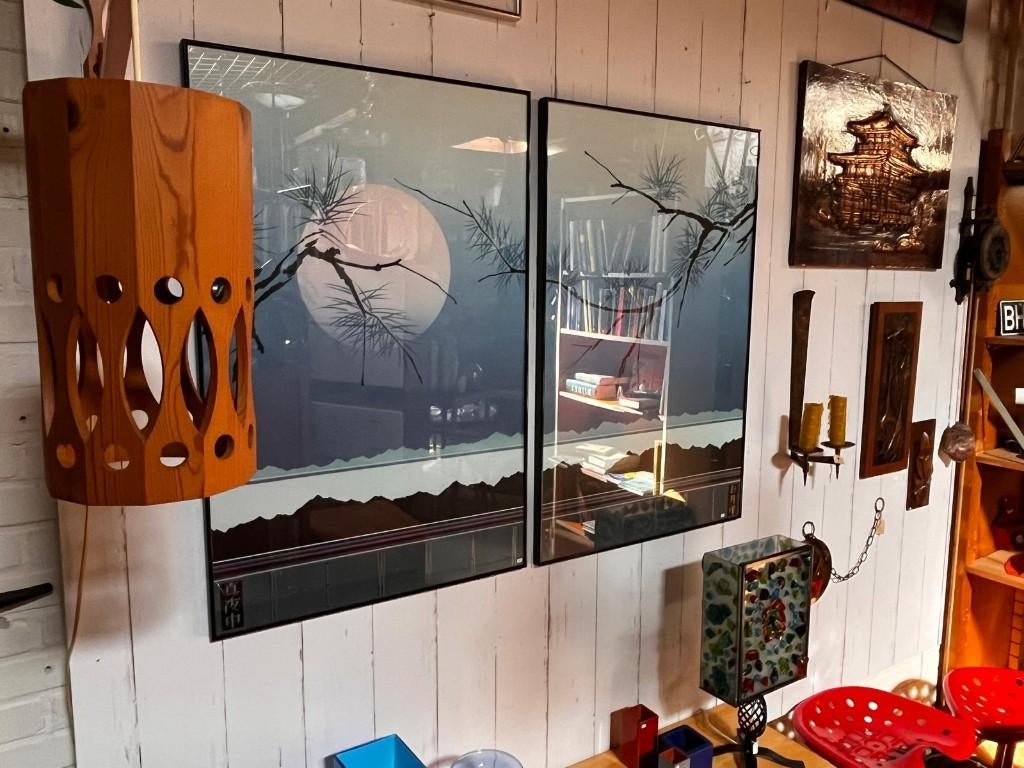 111) Twee litho's van Kevin Newman., Ophalen